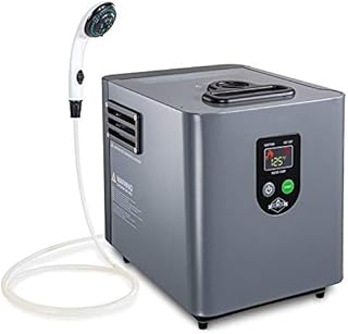 Hike Crew Portable Propane Water Heater & Shower Pump – Compact Outdoor Cleaning & Showering System w/LCD & Auto Safety Shutoff for Instant Hot Water While Camping, Hiking – Carry Case Included