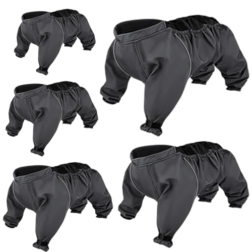 Chaquetas para exterior de perros con pantalones de nieve y botas reflectantes 6