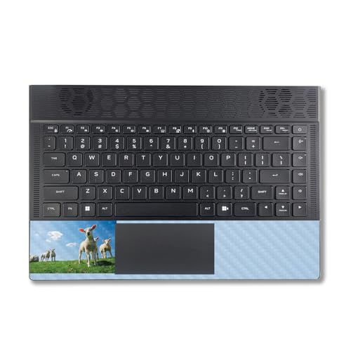 Image of MightySkins Carbon Fiber Skin Compatible with Alienware X14 R2 (2023) Full Wrap Kit - Lambs | Protective, Durable Textured Carbon Fiber Finish | Easy to Apply & Change Styles | Made in The USA