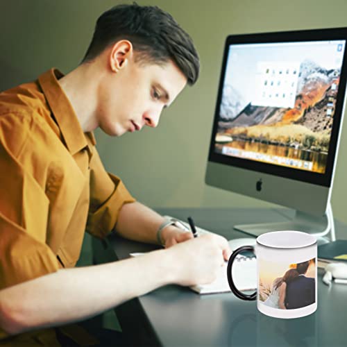 Cutiset 11 Ounce Color Changing Ceramic Mug,Sublimation Mugs,Black And White Ceramic Mug, Magic Mug Heat Sensitive Coffee Mugs Heat Changing Mugs,Diy Cups,Tazas Magicas Para Sublimacion Set Of 6 #TOP3