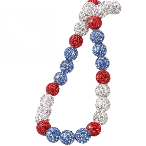 Baseball Beaded Necklace for Men,Baseball Necklace Gifts,Diamond Rhinestone Discoball bead necklace,Chain Necklace Gifts for Baseball Player Team Lovers