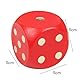 YouYuer Würfel Groß, 5PCS Holzwürfel Groß,Würfelspiel Würfel Holz 50mm,Großer Spielwürfel Perfekt für Familienspiele,Schulspiele,Lernspielzeug Kartenspiel Partyspiele zubehör