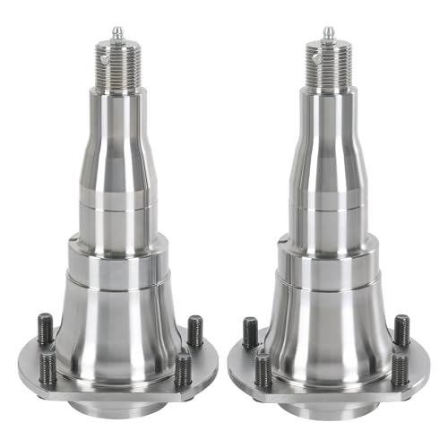 RALZAOTO SP466 Trailer Spindle #42 EZ Lube with 5-Bolt Flange for 5,200lbs to 7,000lbs Trailer Axle Compatible with Bearings Kit 5580/20 &14125A/14276 (2Pcs)