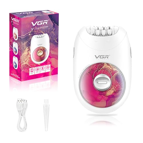 VGR 706 Depiladora Mujer Profesional, Máquina Depiladora Eléctrica Inalámbrica Portátil para Piernas Axilas Espalda Cuerpo Completo, con Sistema de 18 Pinzas, 2 Velocidades, Diseño Silencioso, Rojo VGR 706 Depiladora Mujer Profesional, Máquina Depiladora Eléctrica Inalámbrica Portátil para Piernas Axilas Espalda Cuerpo Completo, con Sistema de 18 Pinzas, 2 Velocidades, Diseño Silencioso, Rojo
