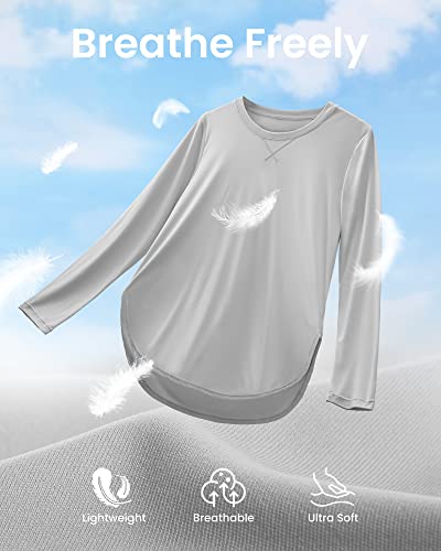 Image of G4Free Lightbreeze Womens UPF 50+ Long Sleeve Workout Tops Quick Dry UV Sun Shirt Running Gym Hiking Yoga Casual Lightweight