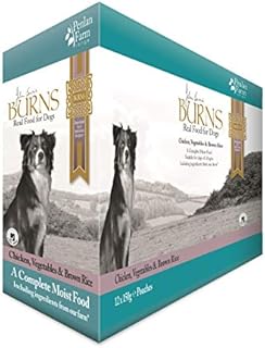 Burns Pet Nutrition Hypoallergenic Complete Wet Food Adult Dog Penlan Pouch Chicken Brown Rice and Vegetables 12x150 g