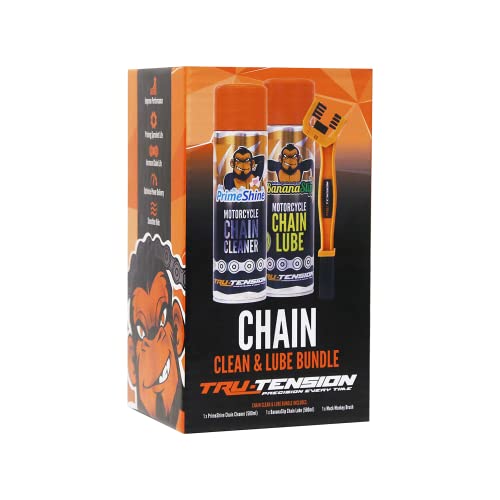 Tru-Tension | Motorcycle Chain Clean & Lube Bundle | Perfect For Road...