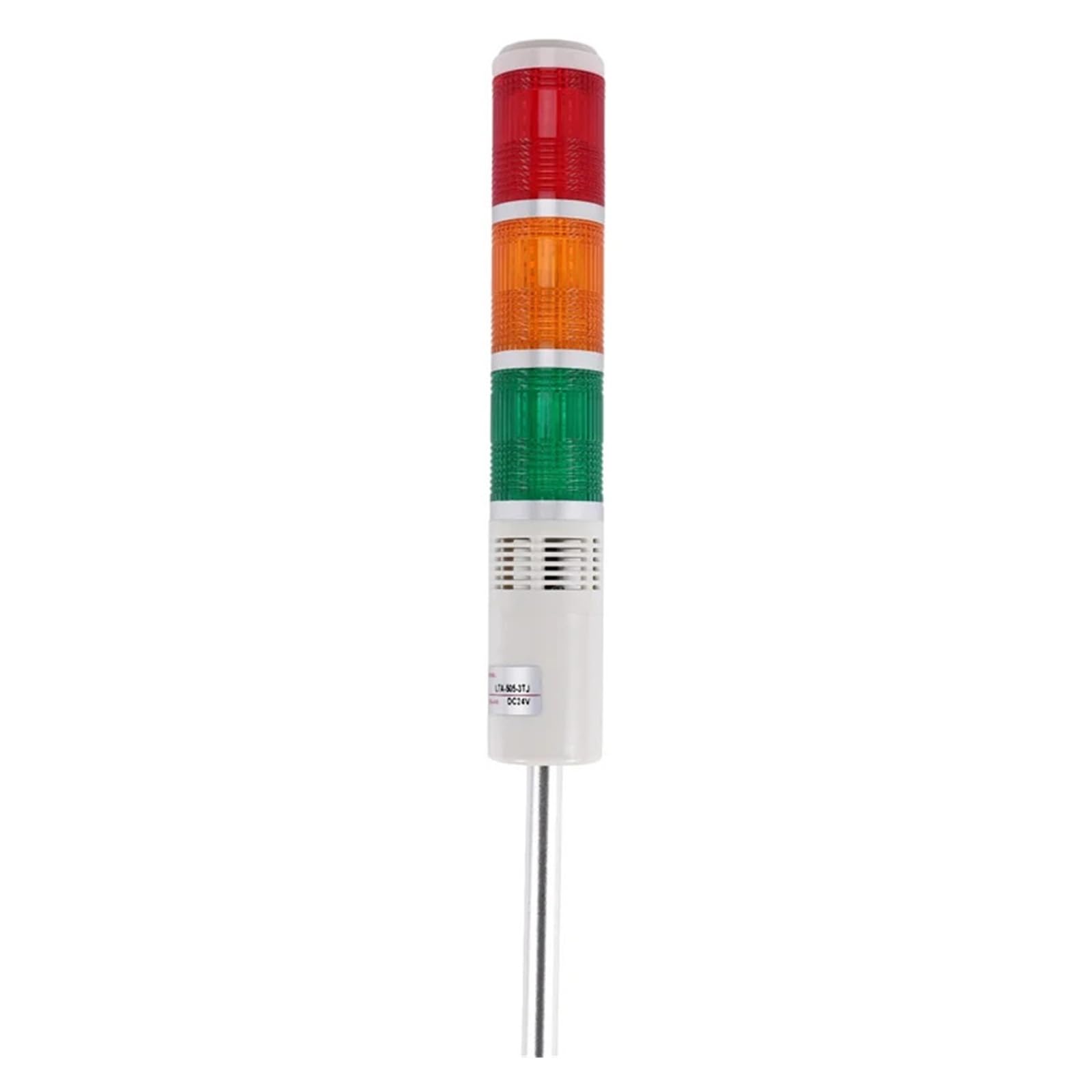 AC/DC 24V Rojo Verde Amarillo Lámpara LED Luz de señal de torre industrial