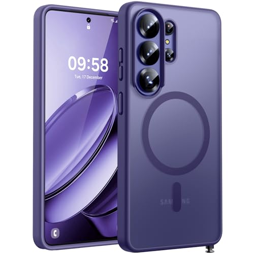 Image of TOCOL for Samsung Galaxy S26 Ultra Case, Compatible with Magsafe, Built-in Magnets, Drop Protection, Slim Translucent Matte for S26 Ultra Phone Case 6.9 inch (Midnight Purple)