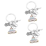 Patrol wagon keychain:this keychain pendant can be easily hung on the bag, does not take up space, and easy to carry,wallet chain
