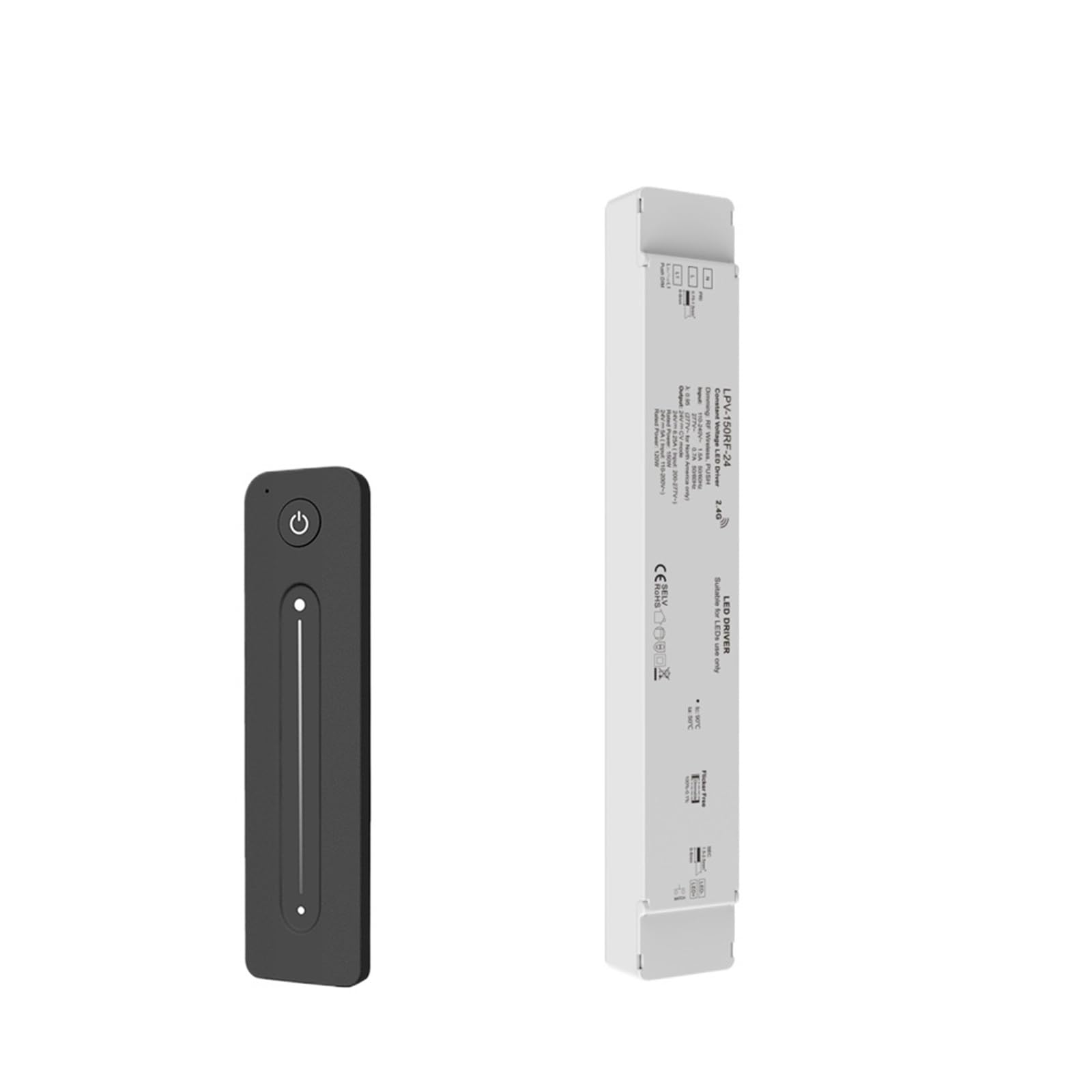 Driver LED 24V 150W graduable avec télécommande RF et alimentation Push-dim