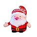 Weihnachtsmann Puppe Tier Plüsch Figur Spielzeug Stofftier Puppe mit Jingle Bells Lied Entzückendes Geschenk für Frauen Mädchen Kinder und Jugendliche, 30cm