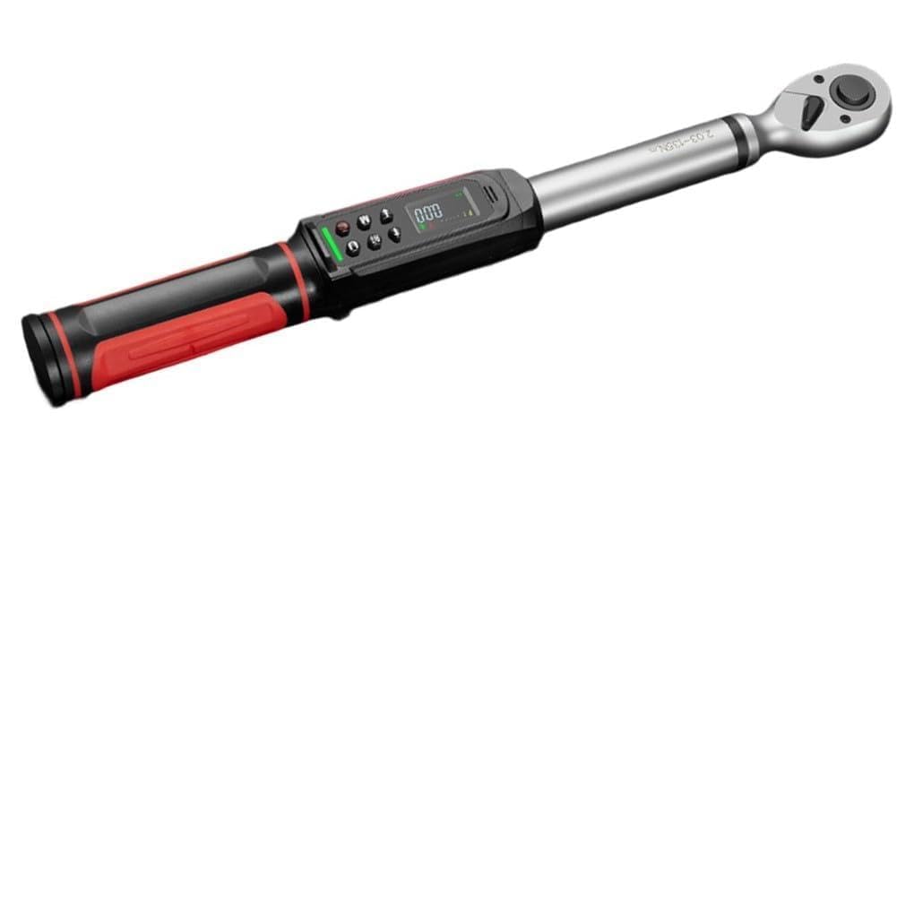 Llave dinamométrica digital, unidad de 1/2 pulgada 2.02-135N.m con alerta de zumbador LED, 9 modos preestablecidos, registro de datos para reparación de coches y bicicletas