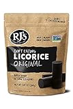 Soft Eating Black Licorice - RJ's Licorice 7.05oz Bag - NON-GMO, NO HFCS, Vegan-Friendly & Kosher -...