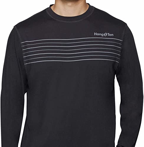 Hang Ten Men's Rashguards - Levee in Dark Grey, Medium3