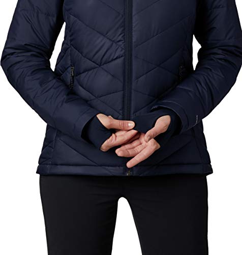 Image of Columbia Women's Omni-Heat Reflective Heavenly Hooded Hiking & Trekking Down Standard Length Jacket