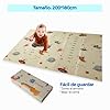 Edibaby, Alfombra Bebe, 200 x 180 cm, 1 ó 1.5 cm Grosor, Diseño Infantil, Acolchada de XPE, Reversible y Plegable, Tapete Actividades, Colchoneta para Niños (Space Edition, Grosor - 1.5 cm) #4