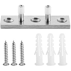 Guía de Piso de Puerta de Granero de Piso de Doble Rueda Ajustable, guía de Rodillo, fácil instalación para Puertas de Madera Puertas de Granero Puertas corredizas Puerta con Rodillos de