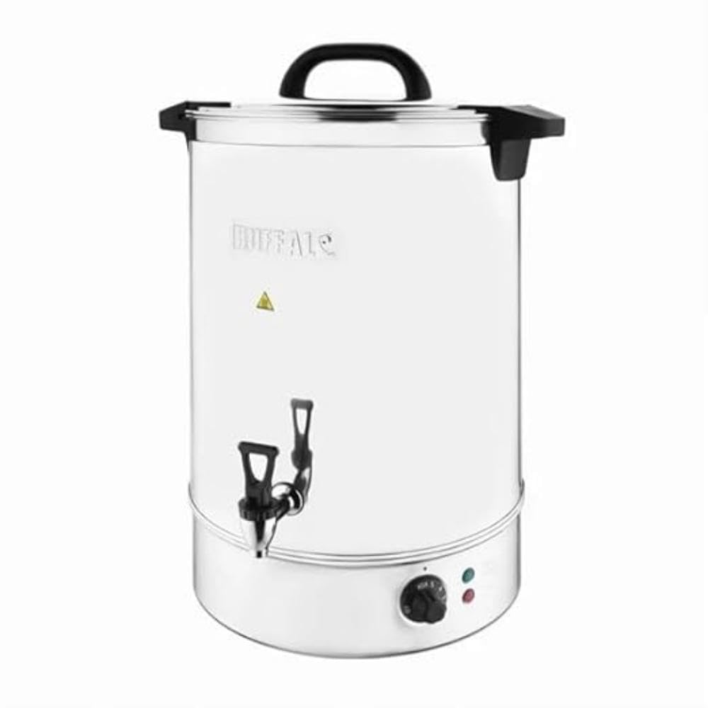 Buffalo Manual Fill Electric Water Boiler Stainless Steel, 30 Litre