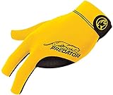 Predator Second Skin Billiard Glove Black and Yellow: Fits Left Bridge Hand (Small/Medium)