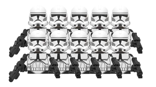 Phase 2 Clone Troopers 10pcs Troopers Army figs Set Battle Pack with Accessories