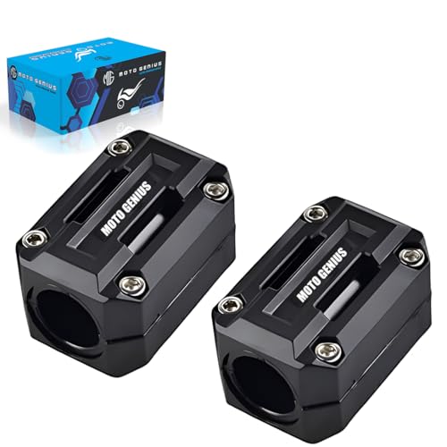 Image of Universal Motorcycle Engine Crash Guard Sliders | Lightweight Plastic Anti-Drop Protector for Crash Guard | Fits Most Motorbike Models (Pack of 2)