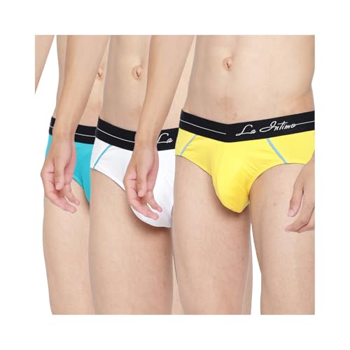 Image of La Intimo Cotton Power Solid Brief for Men Innerwear | Antimicrobial Underwear for Men