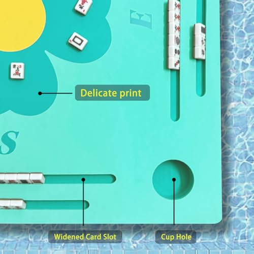 Mesa flotante Mahjong para piscina, doble cara impermeable miniatura 7