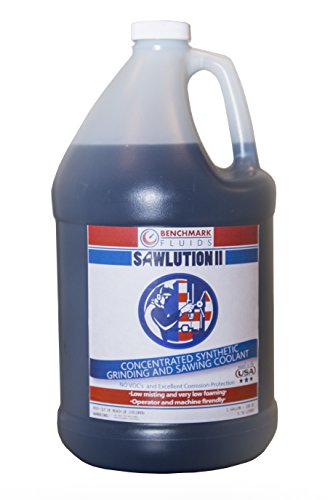 Sawlution 1 Gallon Benchmark Fluids II Synthetic Grinding and Sawing Coolant,