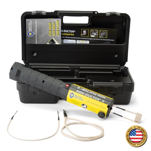 Induction Innovations - The Original Mini-Ductor II (MD-700) - Handheld Induction Heater with 3 Basic Coils Rugged Carrier Case & Operations Manual to Safely Remove Nuts Bolts Bearings & More