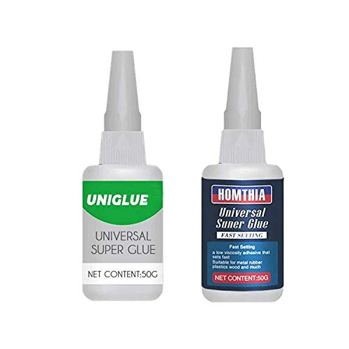 Preisvergleich Produktbild Chagoo Uniglue Universal Superkleber, Mighty Instant lösungsmittelfreier wasserdichter Kleber für Kunstharzkeramik-Metallglas-Kunststoffe (Green+Blue)