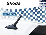 Für Skoda NIQ AM/FM Auto-Kurzstab-Tuning-Sport-Austausch-Dach-Antenne für Skoda M5+M6 Gewinde