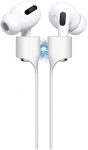 Miniatura 3 de Magnetic Anti-Lost Straps for AirPods, Soft Silicone Sports Lanyard, Neck Rope Cord, Wireless Headphones Anti-Lost Rope (4pcs Blue White Pink Green)