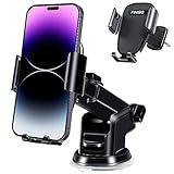 FINIBO Handyhalterung, 3 in 1 Handy Halterung Auto Saugnapf & Lüftung, Verstellbarer Winkel 360° Drehbar, für Auto, KFZ Kompatibel mit iPhone Samsung Huawei Xiaomi usw