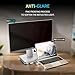 [2-Pack] 24 Inch Privacy Screen for Computer Monitor 16:9 Aspect Ratio, Eye Protection Anti Blue Light Glare Shield, 24inch Removable Black Blackout Anti Spy Desktop Security Private Filter