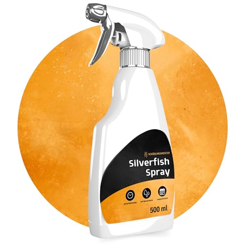 Silverfish Killer Spray - Effectively Fight Silverfish Without Permethrin 500 ml, Stain-free and Odourless, High Efficiency Thanks to Acetamiprid, Anti Silverfish, Made in Germany