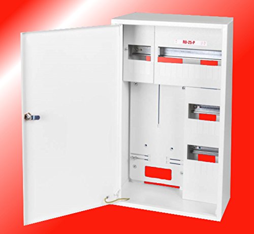 Armario para contadores, caja de distribución, distribuidor de pared, 3 fases y 25 fusibles
