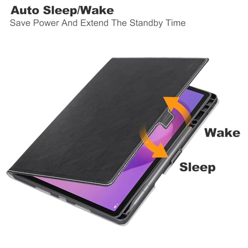 Derwere for Lenovo Idea Tab Pro Case with Pen Holder,Magnetic Silicone Shockproof Cover for Lenovo Tab Pro 12.7 Inch 2025 TB373FU,Black by Derwere - Image 3