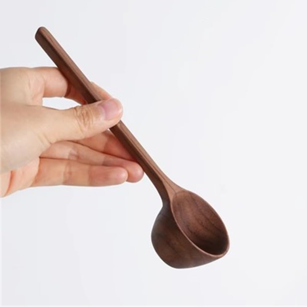 Cuchara para Granos de Café Cuchara de Madera for Leche en Polvo, Cuchara for Granos de café, Mango Largo Utensilio de Cocina para Recoger café