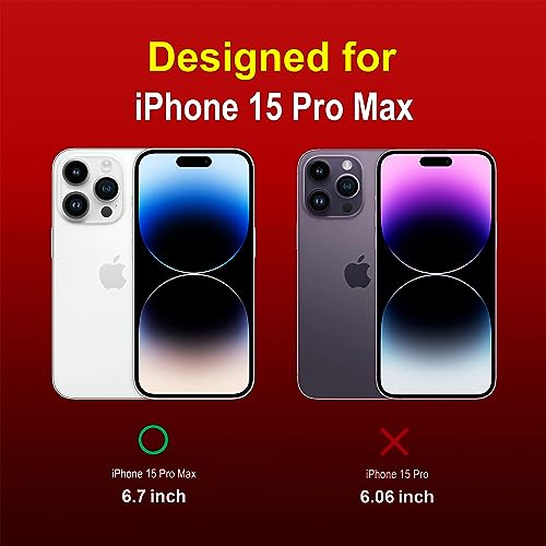 Image of amazon basics Back Case Cover for iPhone 15 Pro Max | Compatible for iPhone 15 Pro Max Back Cover | Liquid Silicon Magic Case with Camera Protection | Red