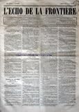  ECHO DE LA FRONTIERE (L\') [No 6531] du 13/04/1865 - REVUE POLITIQUE - PETITS ET GRANDS / RECIT BRETON DE MARIN DE LIVONNIERE