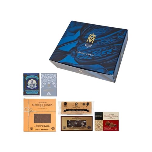 Chocolates Marcos Tonda - Lote Ángelus Selección | Chocolates Originales Para Regalar | Caja Para Regalar Desde 1793 | Turrón | Cesta Navidad