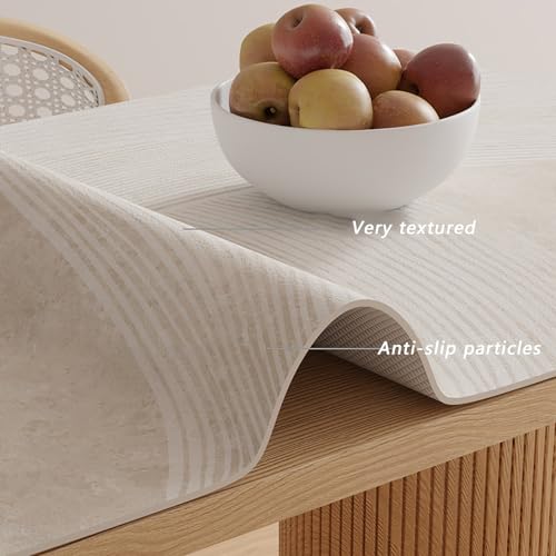 Chemin de table imperméable anti-tache en PU gris pour éliminer les rayures de table