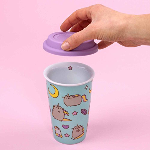 Pusheen - "Eenhoorn mok voor onderweg, keramiek/siliconen, inhoud: 275 ml, meerkleurig – Thumbs Up! – 1001857 - Image 4