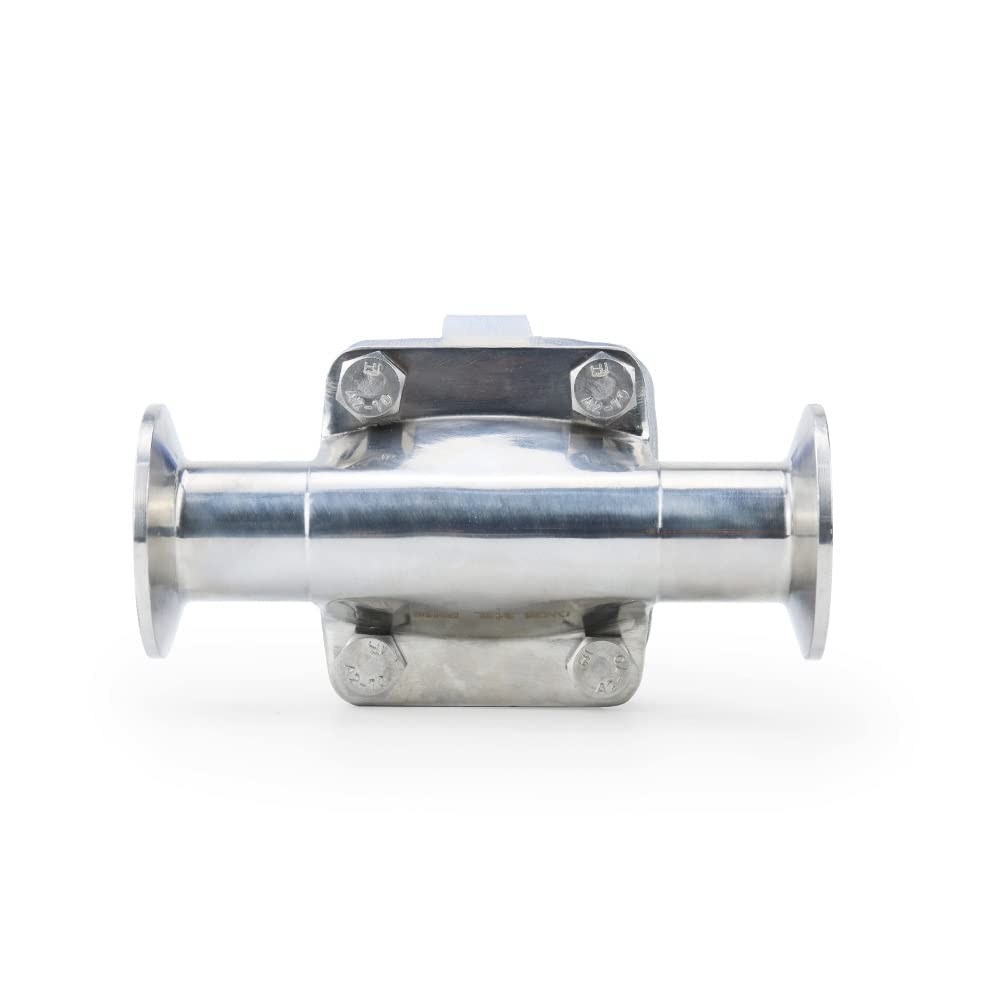 Valvole, 1/2" 3/4" 1" 1-1/4" Tubo OD 19mm 25mm 32mm DN20 Acciaio Inossidabile 316L Valvola A Membrana Sanitaria 1.5" Tri-Clamp Ferrule OD 50.5mm 1PC (Color : White Handle, Size : DN25 x Ferrule 50.5