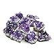 Nvzi Amethyst Druse, Amethyst Stein, Amethyst Kristalle, Kristalle Heilsteine, Bergkristall Rohstein, Roher Amethyst, Natürliche Amethyst-Geodenhöhlen Kristalle Heilsteine(50G)