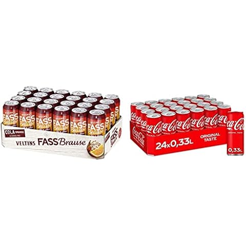 VELTINS Fassbrause Cola-Orange Alkoholfrei, EINWEG & Coca-Cola Classic Cover