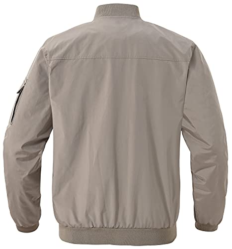 Image of Gopune Men's Windproof Bomber Jacket Lightweight Windbreaker Outdoor Golf Fashion Coat