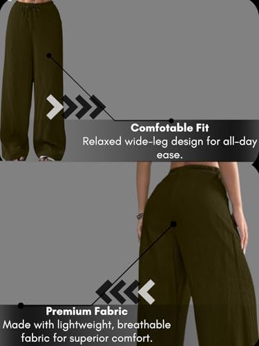 Image of GRECIILOOKS High Waist Trousers for Women - Flared Korean Style Formal Pants | Elegant Workwear for Office, College & Events (Available in Plus Size)