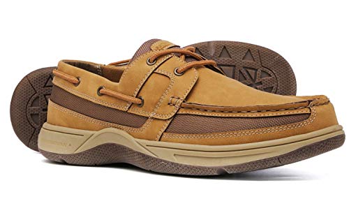 Casual Boat Slip on Shoes for Men - Durable Memory Foam Comfort Boat Shoes Men - Rubber Sole, Faux Leather and Lace-Up Mens Casual Shoes2